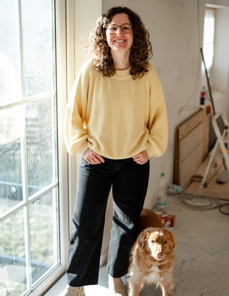 Auf der Baustelle mit feel-good-managerin Alva.